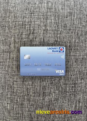 Laos Lao-Viet visa debit card photolook